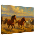 Wild Mustang Race – Canvas Art Print | Canvas of America