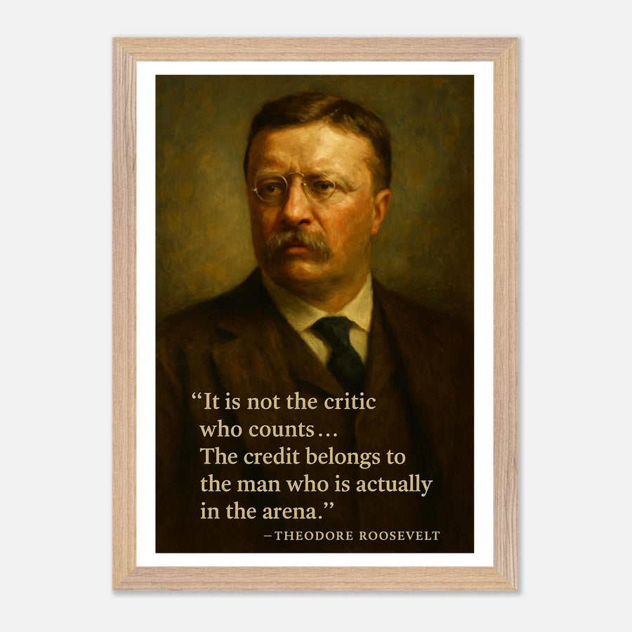 Theodore Roosevelt - The Man in the Arena – Canvas Art Print | Canvas of America