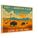 Visit the American Plains – Canvas Art Print | Canvas of America
