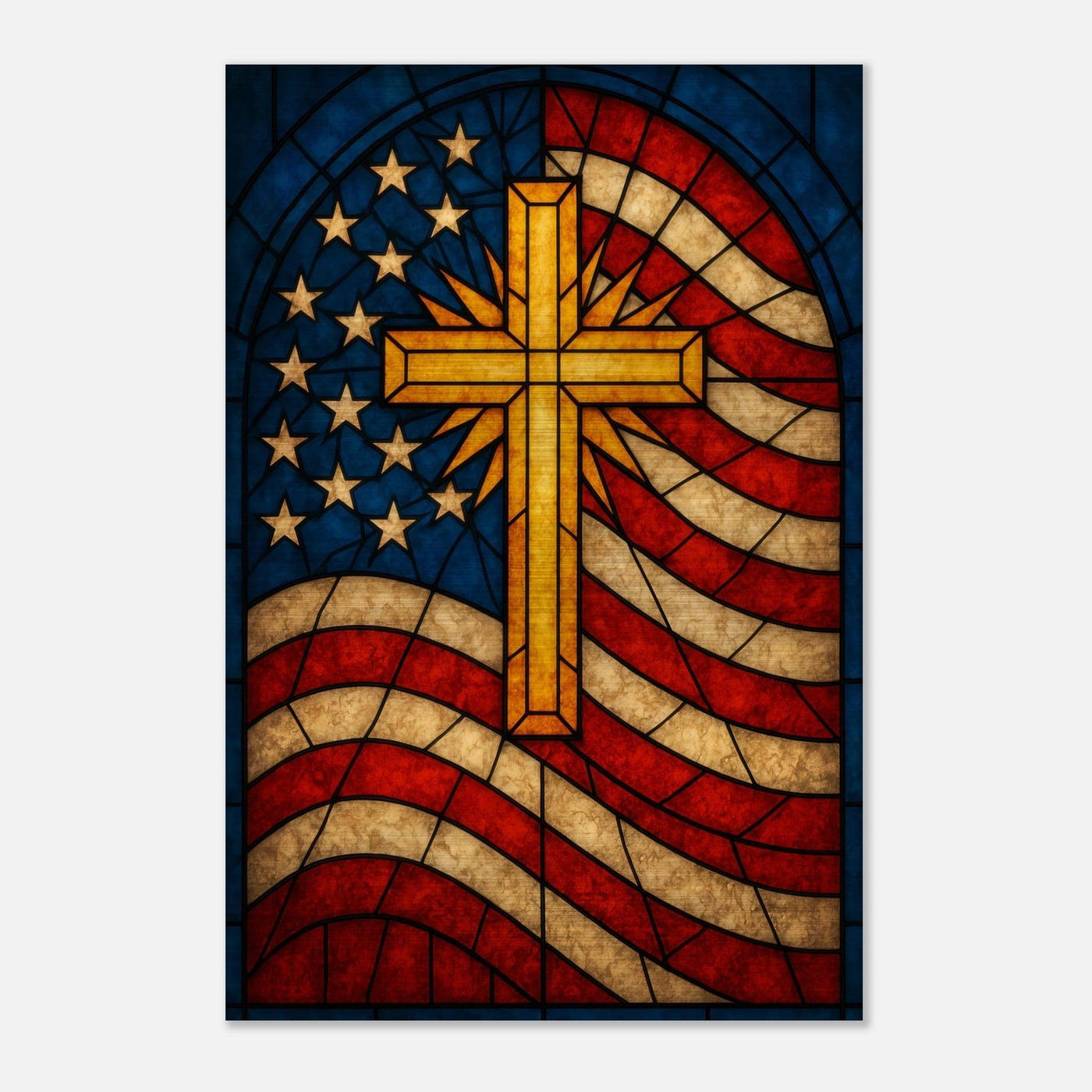 Stars & Cross – Canvas Art Print | Canvas of America
