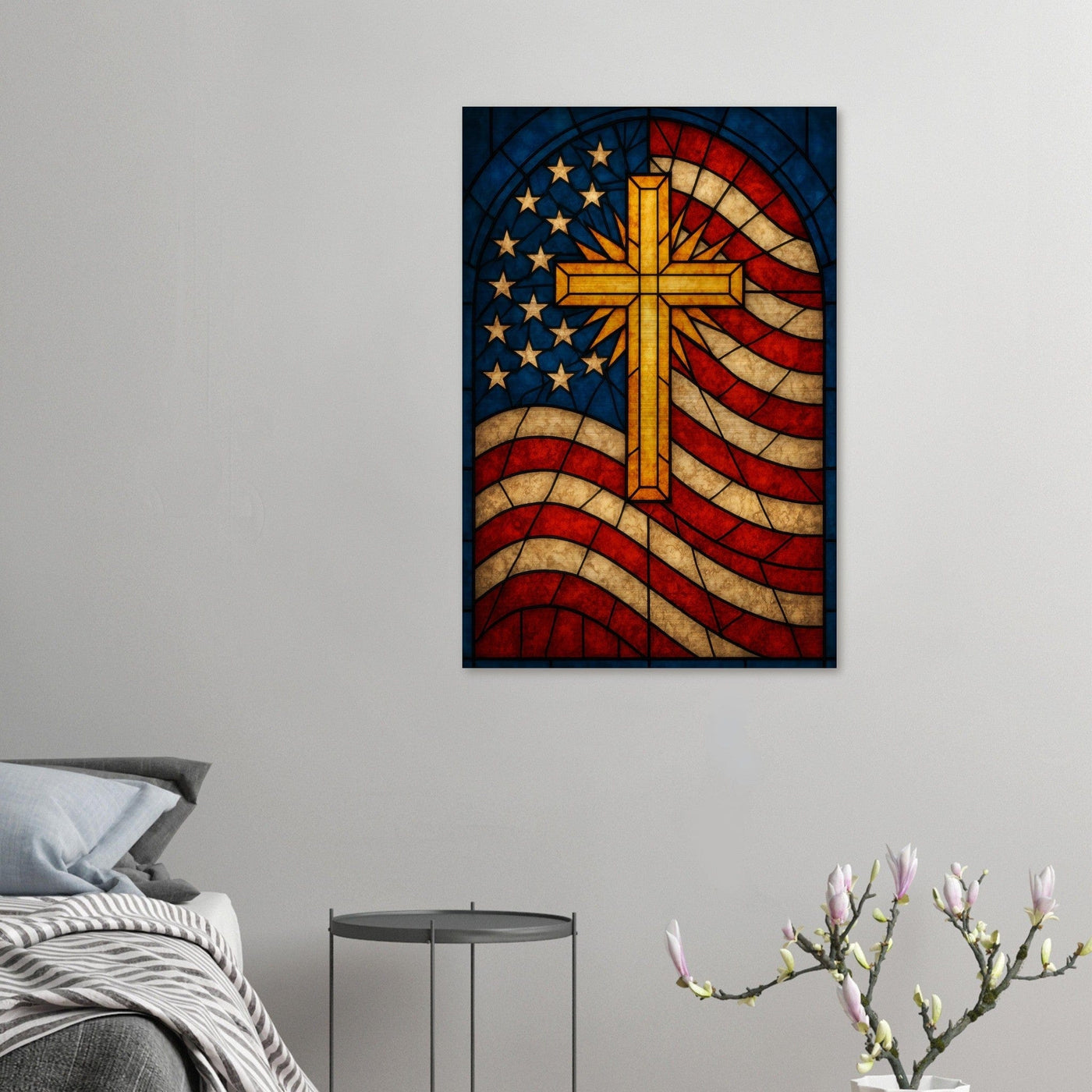 Stars & Cross – Canvas Art Print | Canvas of America