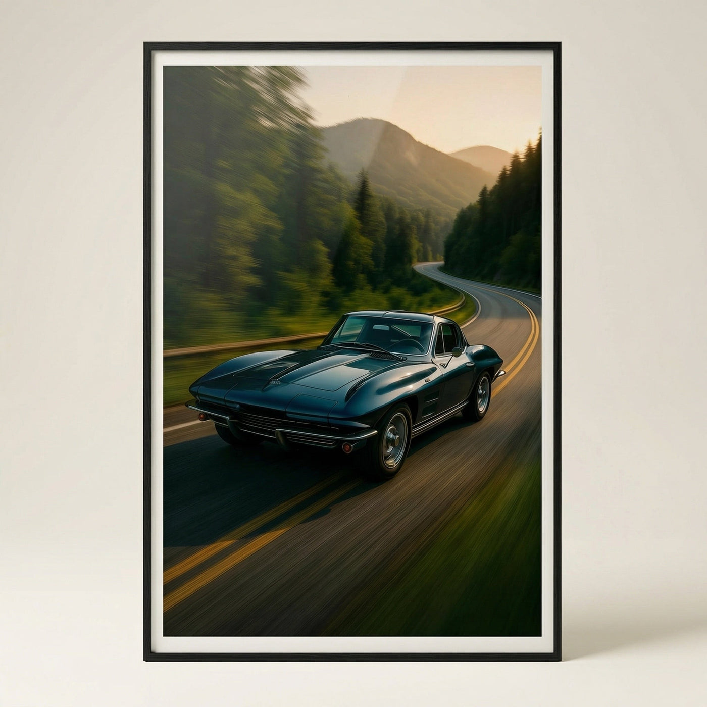 1963 Corvette Sting — premium American wall art 1 | Canvas of America