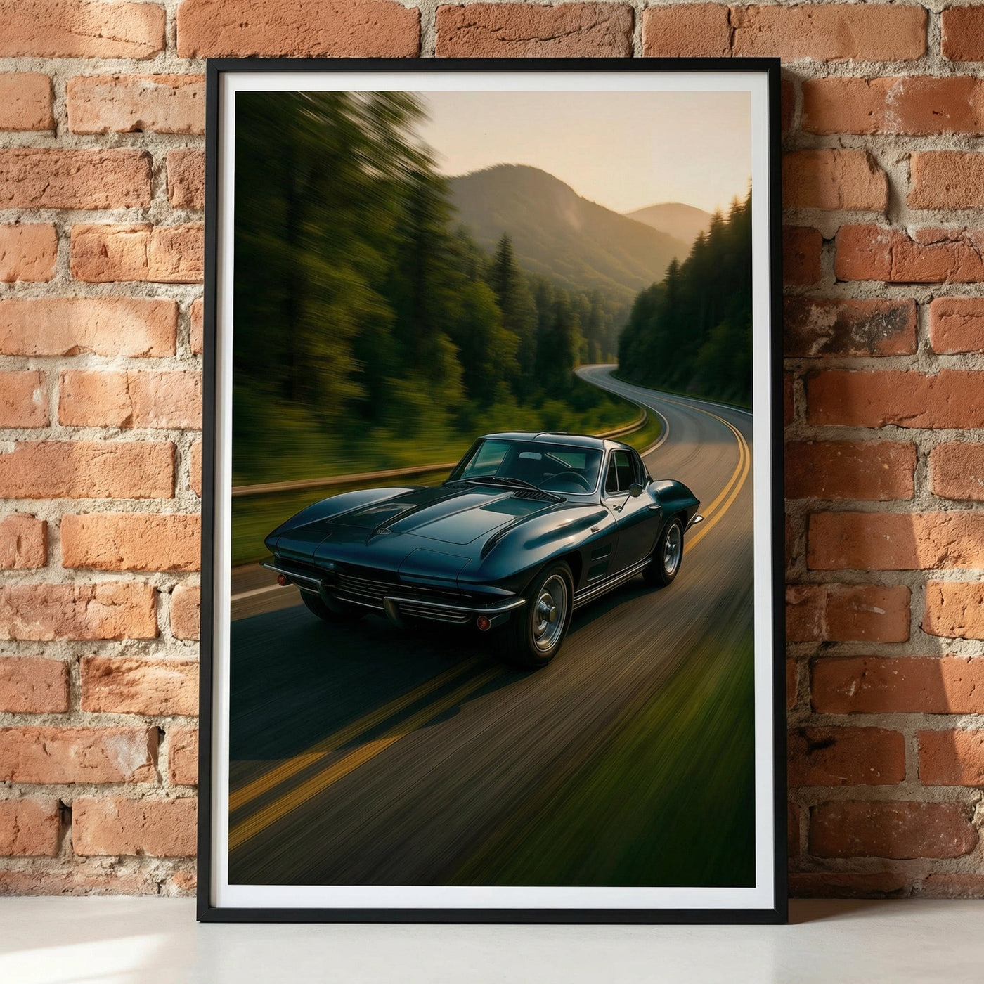 1963 Corvette Sting — premium American wall art 2 | Canvas of America