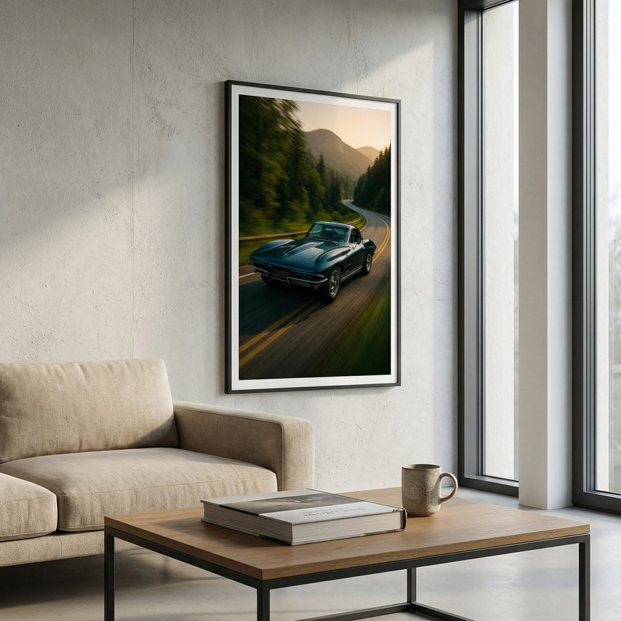 1963 Corvette Sting — premium American wall art 7 | Canvas of America