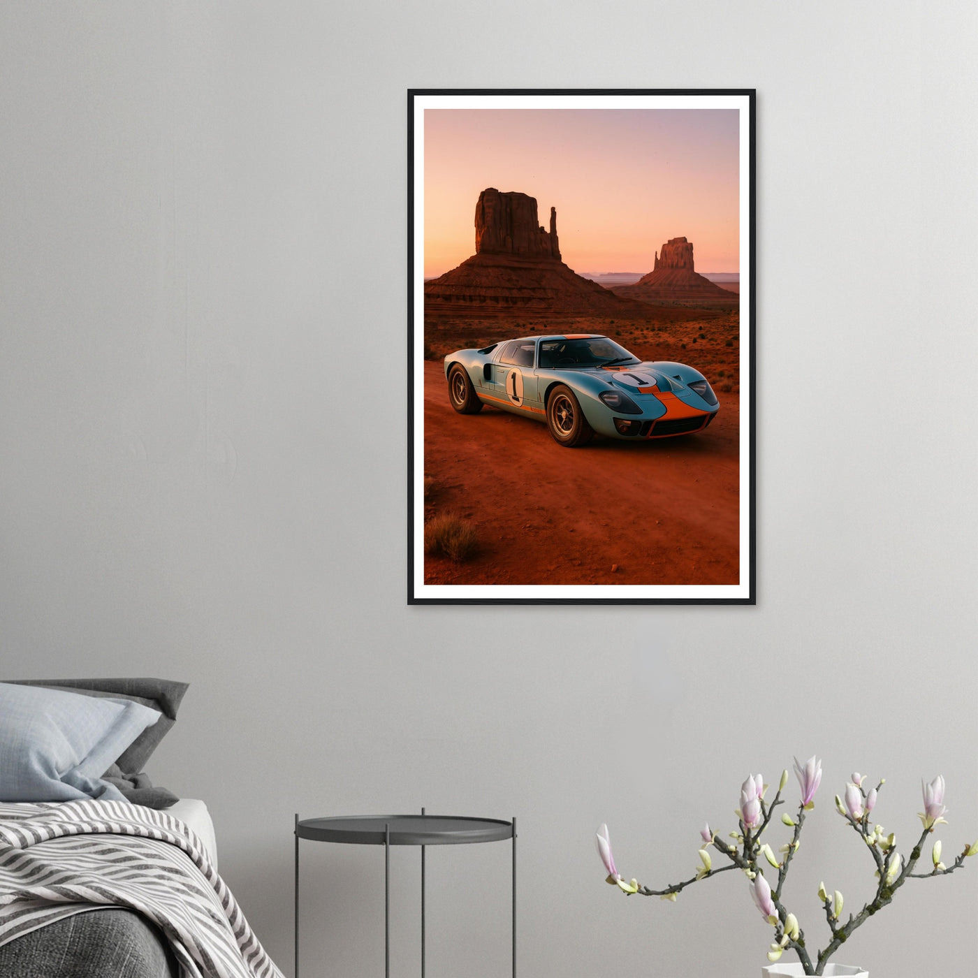 1965 GT40 in Monument Valley – Canvas Art Print | Canvas of America