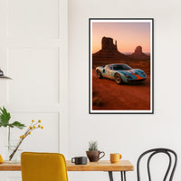 1965 GT40 in Monument Valley – Canvas Art Print | Canvas of America