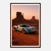 1965 GT40 in Monument Valley – Canvas Art Print | Canvas of America