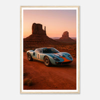 1965 GT40 in Monument Valley – Canvas Art Print | Canvas of America