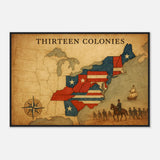 Thirteen Colonies – Canvas Art Print | Canvas of America