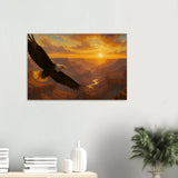 Soaring Eagle over the Grand Canyon – Canvas Art Print | Canvas of America
