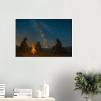 Campfire in the Wild West – Canvas Art Print | Canvas of America