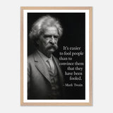 Mark Twain - Easier to Fool – Canvas Art Print | Canvas of America