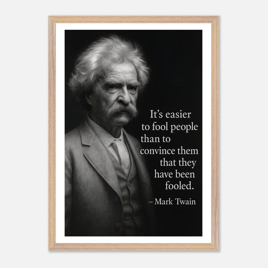 Mark Twain - Easier to Fool – Canvas Art Print | Canvas of America