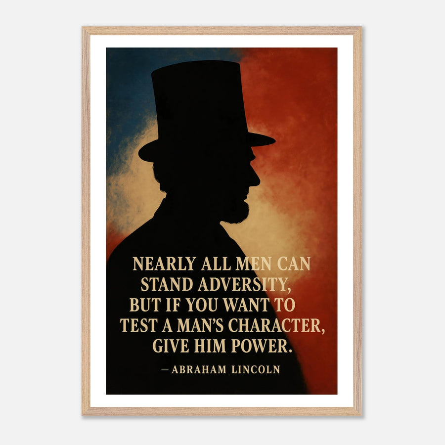 Abraham Lincoln - A Man's Character – Canvas Art Print | Canvas of America