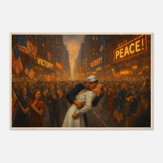 V Day on Times Square – Canvas Art Print | Canvas of America
