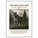 The Mountain Lion – Canvas Art Print | Canvas of America