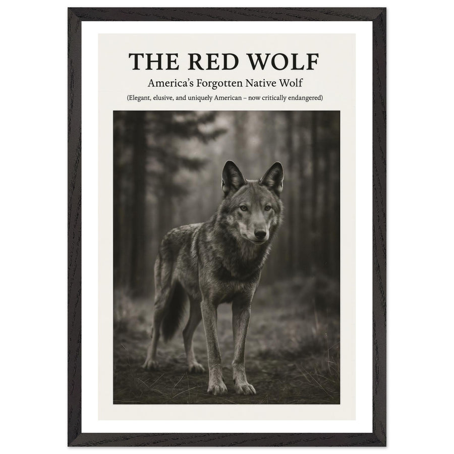 The Red Wolf – Canvas Art Print | Canvas of America