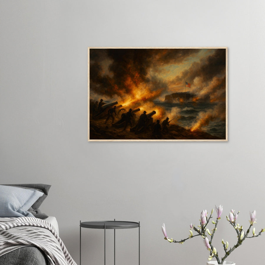 Fort Sumter - The First Shot – Canvas Art Print | Canvas of America