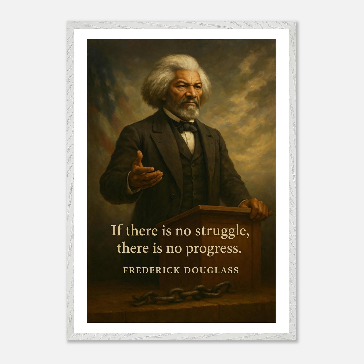 Frederick Douglass - Orater of Progress – Canvas Art Print | Canvas of America
