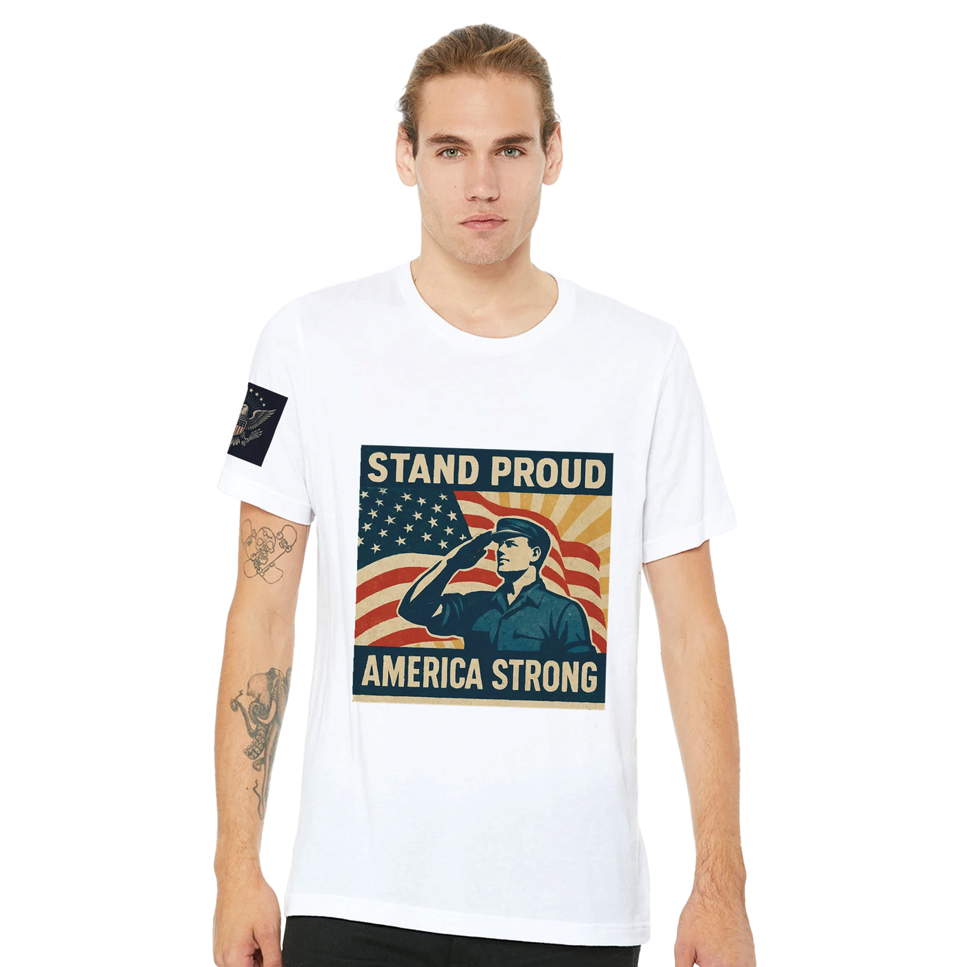 Patriots T-Shirt - Stand Proud – Canvas Art Print | Canvas of America