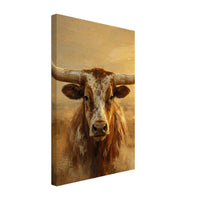 The Longhorn — gallery-wrapped canvas, 12x18 inch