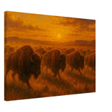 Bisons March – Canvas Art Print | Canvas of America