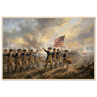 Framed print of the Spirit of '76 fife and drum, ready to hang.