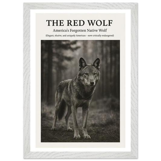The Red Wolf – Canvas Art Print | Canvas of America