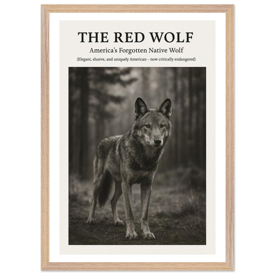 The Red Wolf – Canvas Art Print | Canvas of America