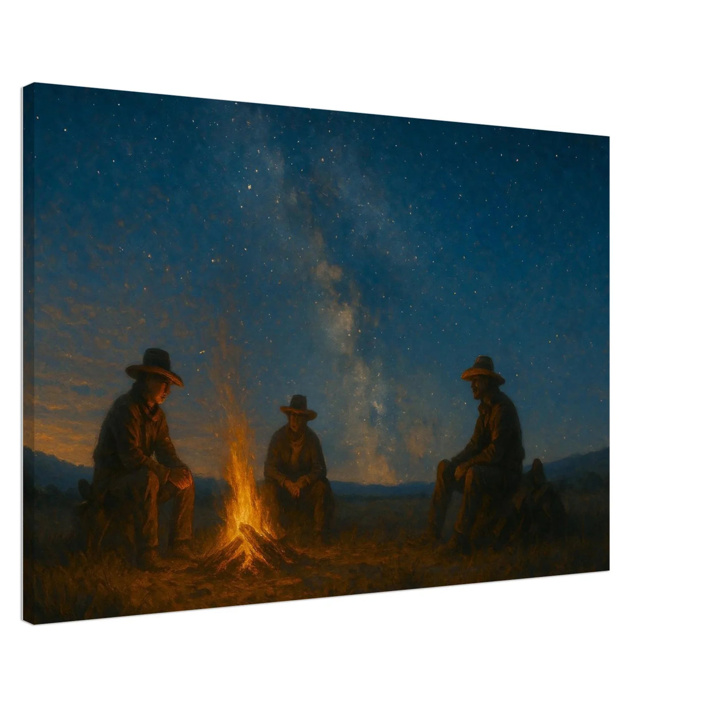 Campfire in the Wild West – Canvas Art Print | Canvas of America