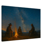 Campfire in the Wild West – Canvas Art Print | Canvas of America