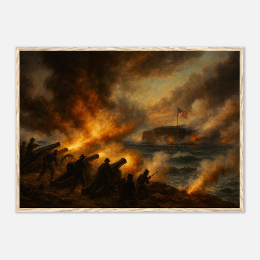 Fort Sumter - The First Shot – Canvas Art Print | Canvas of America