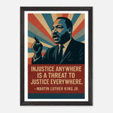 MLK - Injustice Anywhere – Canvas Art Print | Canvas of America