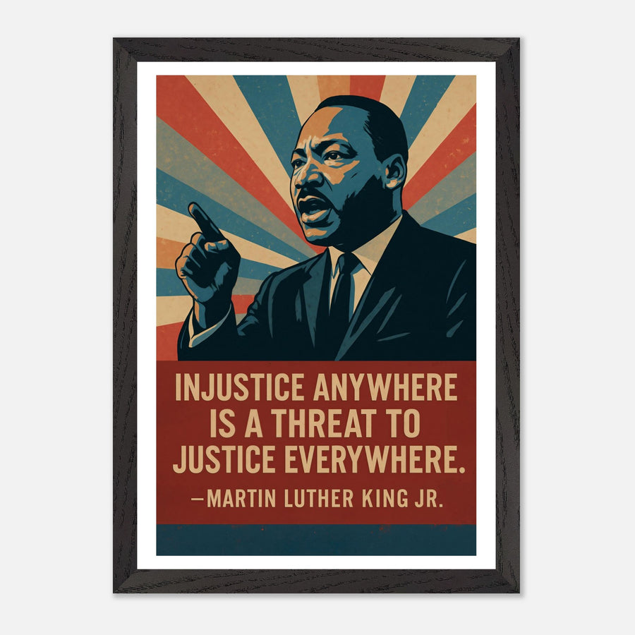 MLK - Injustice Anywhere – Canvas Art Print | Canvas of America