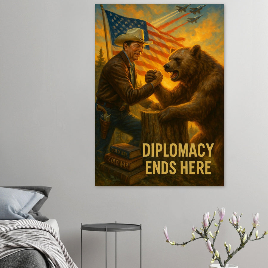 Diplomacy Ends Here – Canvas Art Print | Canvas of America
