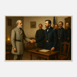 Lee Surrender to Grant – Canvas Art Print | Canvas of America