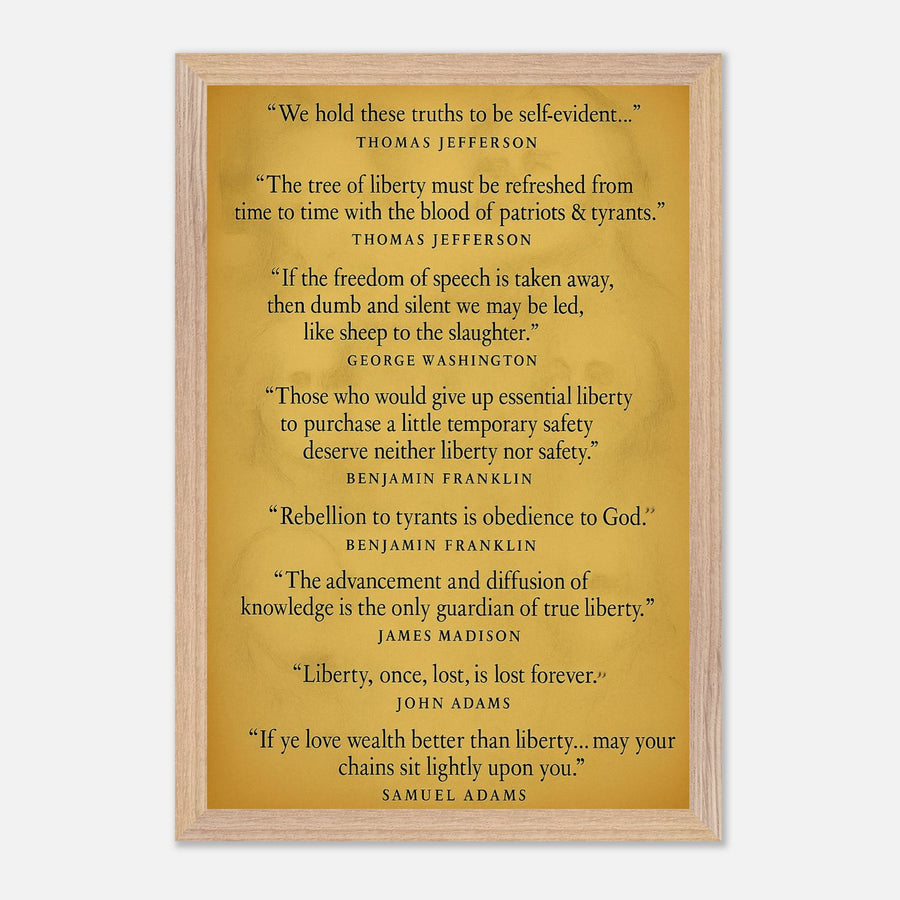 Founding Fathers - Words of Wisdom – Canvas Art Print | Canvas of America