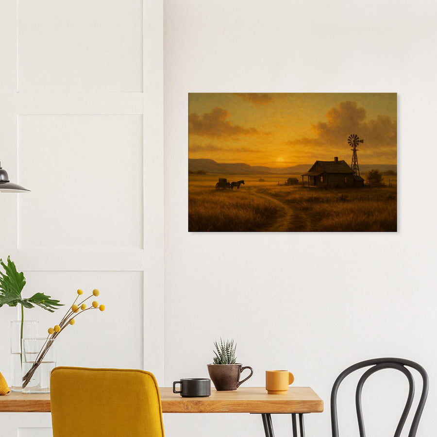 Homestad on the Prairie – Canvas Art Print | Canvas of America