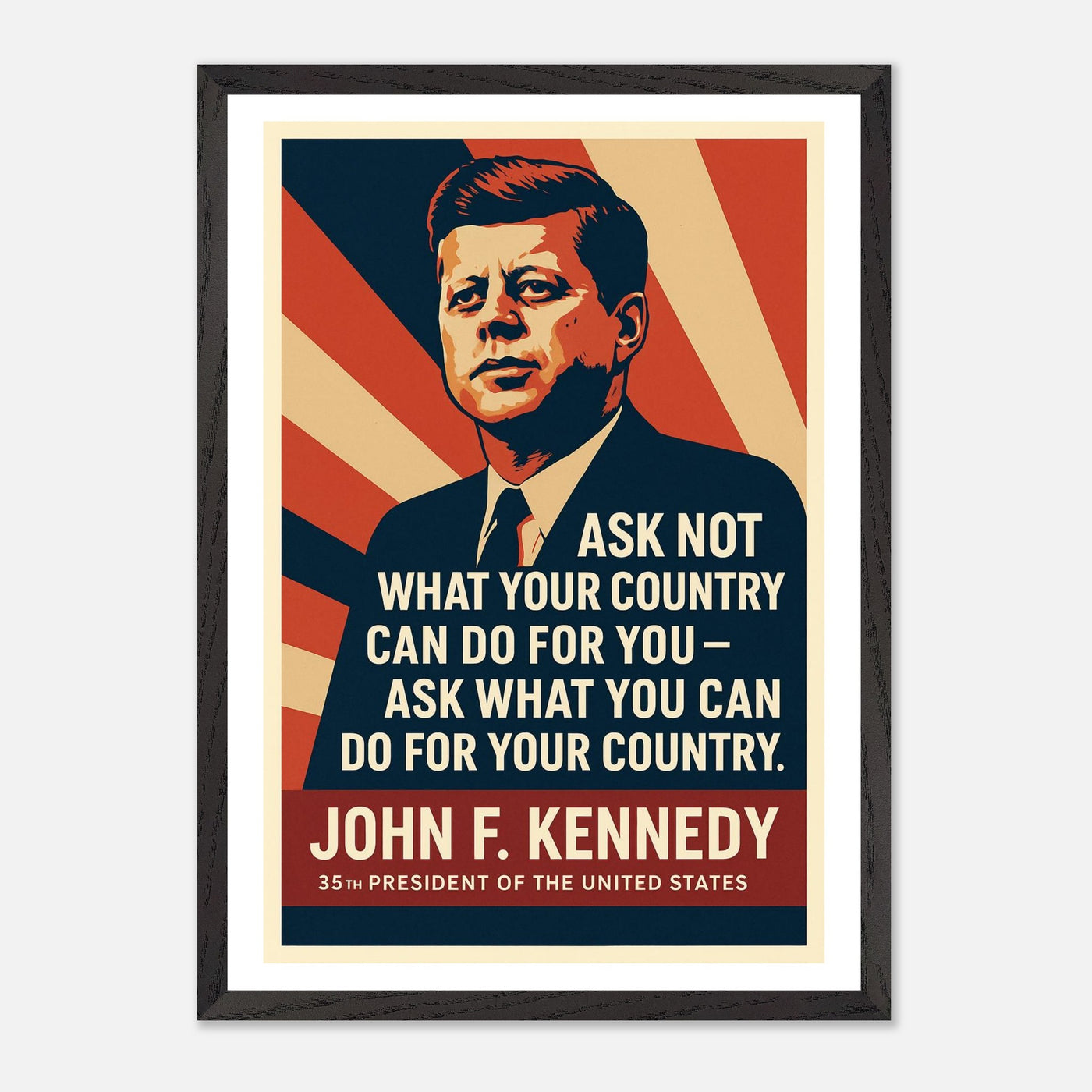 John F. Kennedy - Ask Not – Canvas Art Print | Canvas of America