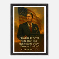 Ronald Reagan - Peace Through Strength – Canvas Art Print | Canvas of America