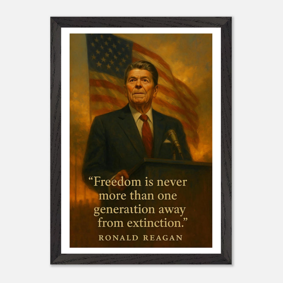 Ronald Reagan - Peace Through Strength – Canvas Art Print | Canvas of America