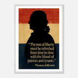 Thomas Jefferson - Blood of Patriots – Canvas Art Print | Canvas of America