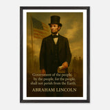 Abraham Lincoln - Shall not Perish – Canvas Art Print | Canvas of America