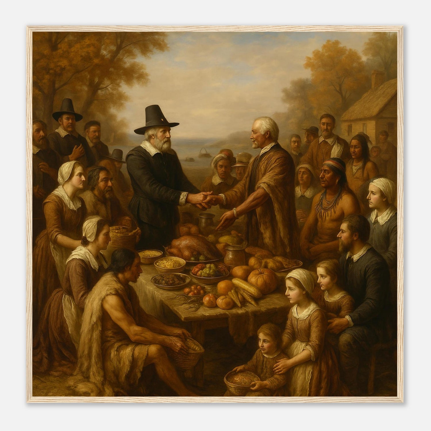 The First Thanksgiving – Canvas Art Print | Canvas of America