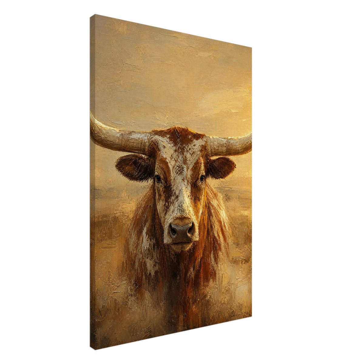 The Longhorn — gallery-wrapped canvas, 24x36 inch