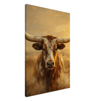 The Longhorn — gallery-wrapped canvas, 24x36 inch