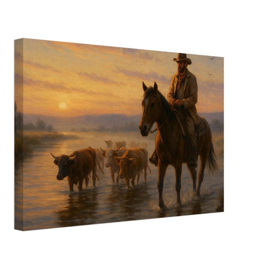 Early Rancher – Canvas Art Print | Canvas of America