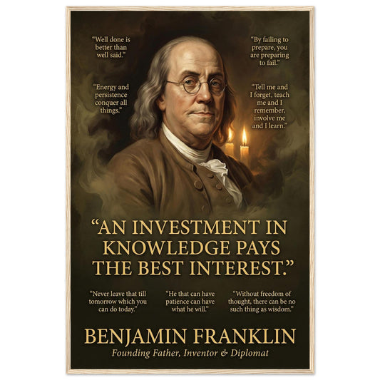 Benjamin Franklin – Canvas Art Print | Canvas of America