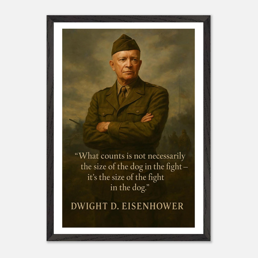 Dwight D. Eisenhower - The Dog in the Fight – Canvas Art Print | Canvas of America