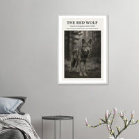 The Red Wolf – Canvas Art Print | Canvas of America